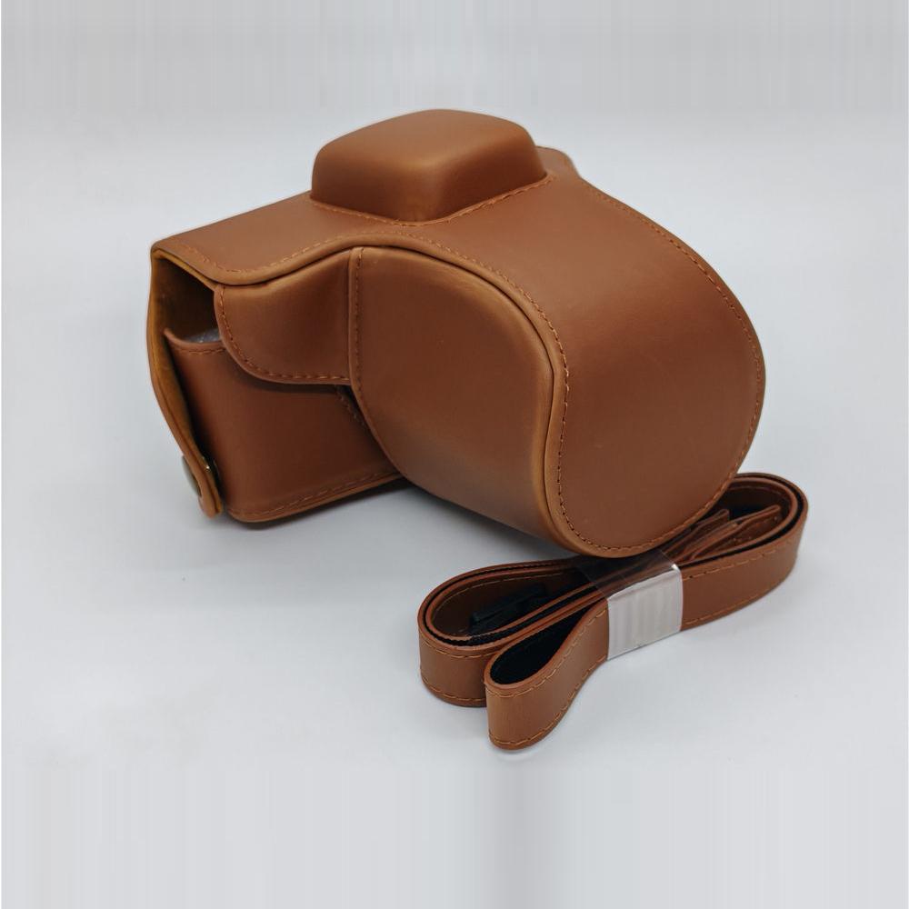 PU Leather Camera Case Bag For Olympus EPL3 EPM1 E-PL3 E-PM1 Cover With Strap