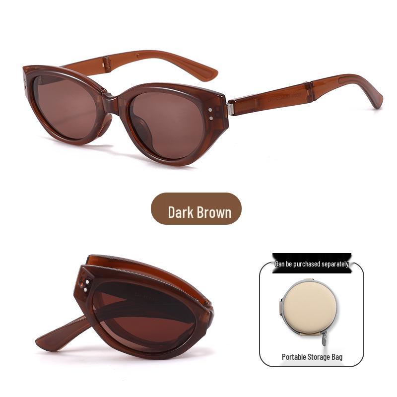UV Protection Foldable Women's Sunglasses - Lightweight, Fashionable & Compact for Summer