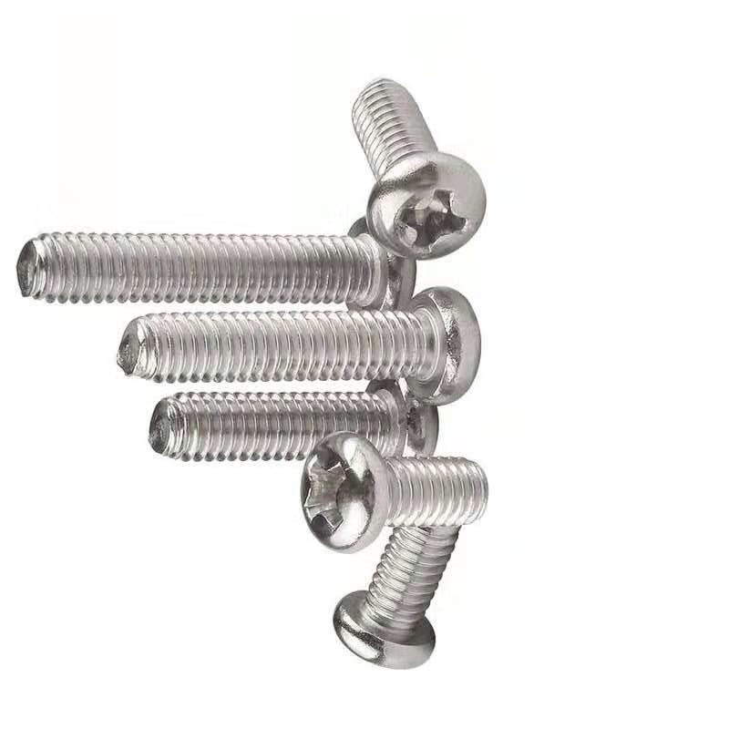 M2.6-M5 Galvanized Phillips Pan Head Machine Screws (100 pcs)
