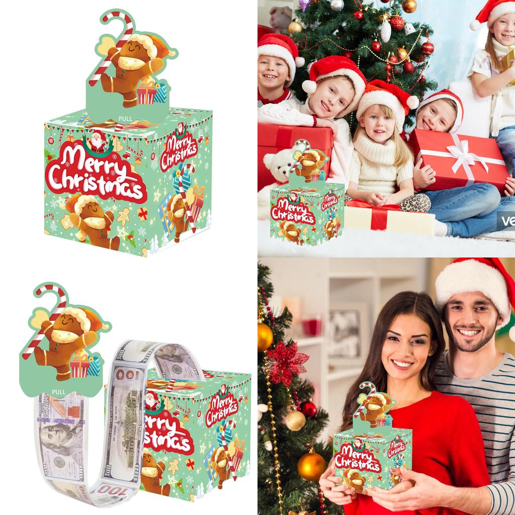 Gingerbread Man Money Box Crafted From Paper Christmas Decoration Gift Ideas