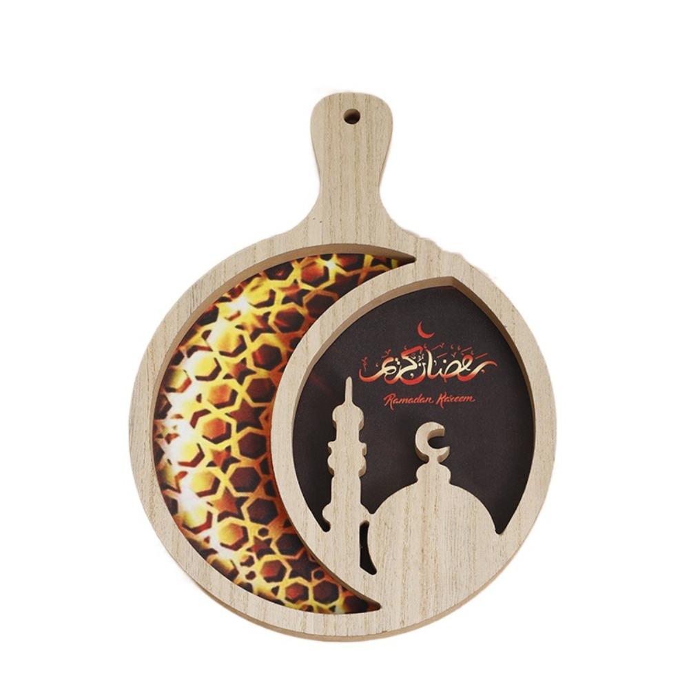 

Density Board Moon Food Serving Tray Art Design Religious Food Tray Islamic Muslim Party Style 5