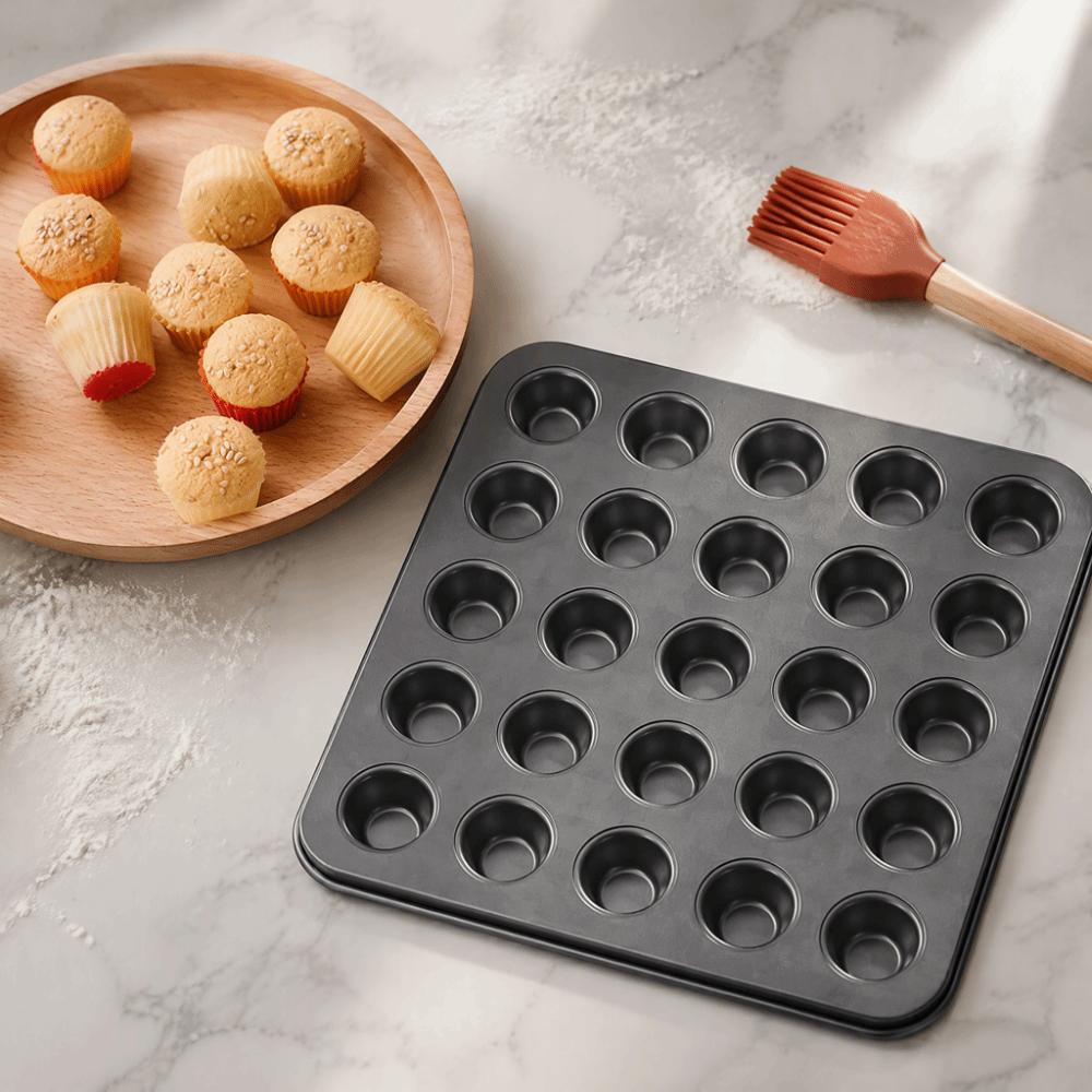 PTFE Nonstick Coating Mini Muffin Pan Carbon Steel Mini Tart Pan Baking Cakes Bread