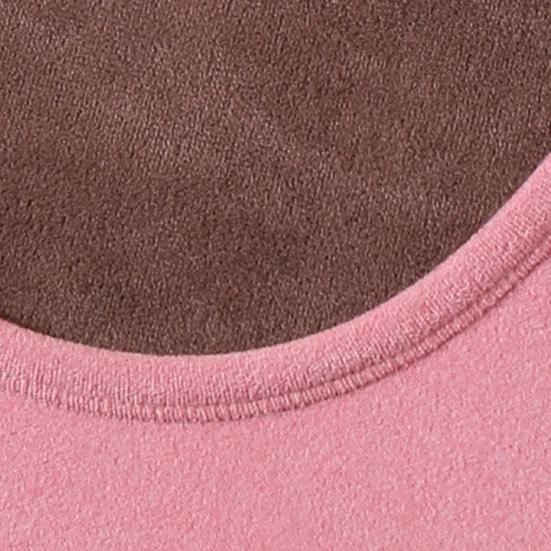 Thermales Tanktop für Damen Fleecegefüttert Ärmellos Unterhemd Rundhals Camisole Warmes Base Layer Slim Fit Unterwäsche Tops