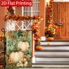 2D Flat, 2D Flat Happy Thanksgiving Autumn Maple Leaf Pumpkin Garden Flag_4 (4)- Outdoor Garden Flag Double-sided Home Decoration Courtyard Decoration