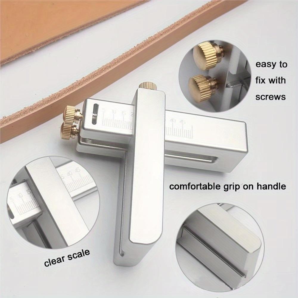 1 szt. Obcinak do pasków skórzanych Regulowany Pasek Narzędzie do precyzyjnego cięcia Stop aluminium Skórzarstwo Nóż do nacinania