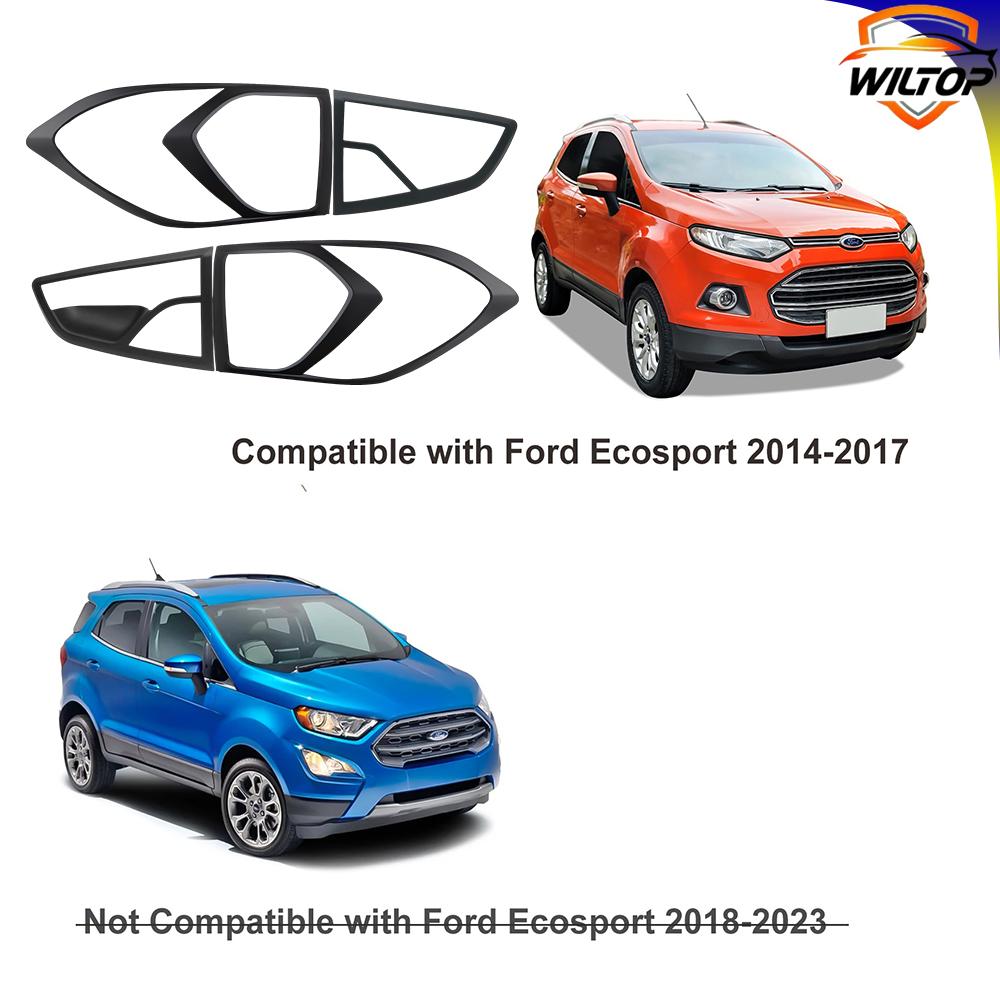 Rücklicht Abdeckung Zierleiste Für Ford Ecosport 2014 2015 2016 2017 Mattschwarz Hinteres Rücklicht Lampe Dekorative Abdeckung Autozubehör