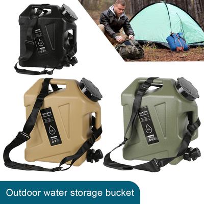 Contenant d'eau 12L Sans Fuite Porteur de Stockage d'Eau Sans BPA Réservoir d'Eau d'Urgence avec Robinet pour Randonnée en Plein Air Camping Pique-nique