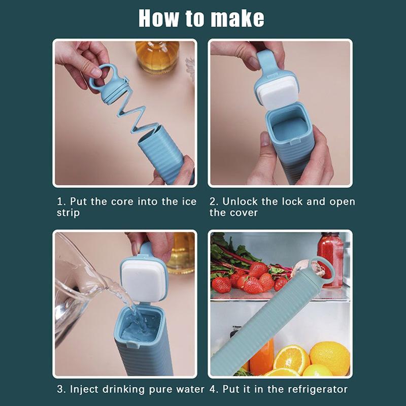 Household Ice Making Molds Durable Press Ice Cube Tray Fast Freeze Silicone Mold Refrigerator Reusable Kitchen Bar Ice Cube Mold