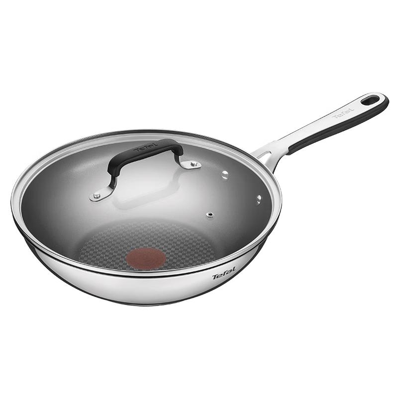 Tefal 28cm Non-stick Wok with Thermo-Spot Indicator