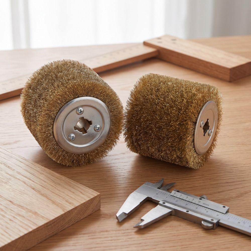 Steel Wire Roller Polishing Wheel Copper Coated Steel Wire Grinding Wheel For Metal