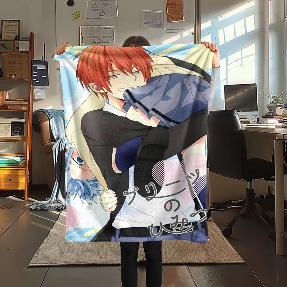 1 Stück Assassination Classroom Druck Flanelldecke, Hohe Qualität für alle Jahreszeiten, Heimdekoration, Wärme und Komfort, Perfekt für Weihnachtsgeschenke