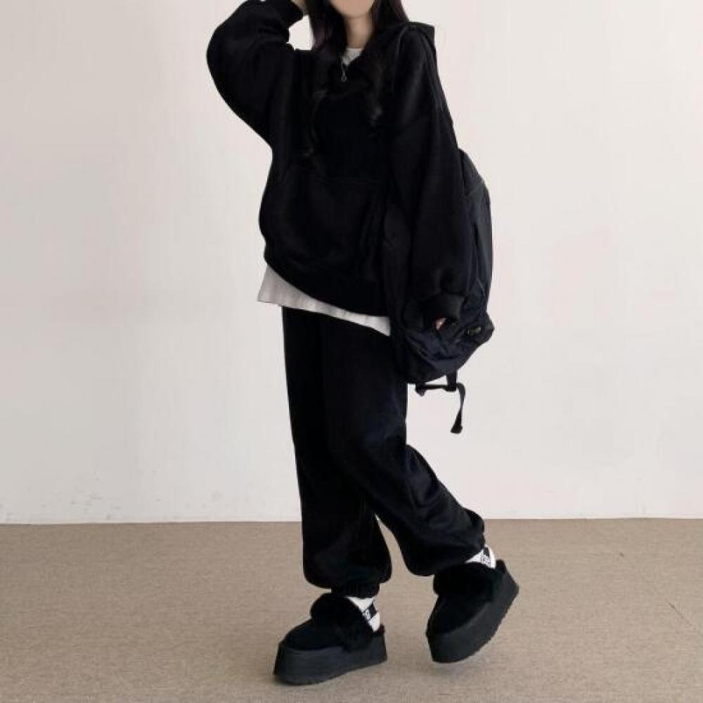 New Arrivals Open Run Fleece Boyfriend Fit Winter Jogger Hoodie Sweatshirt Track