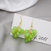 Spring And Summer Handmade Beaded Green Grape Earrings Sweet Soft Sister Fruit Earrings