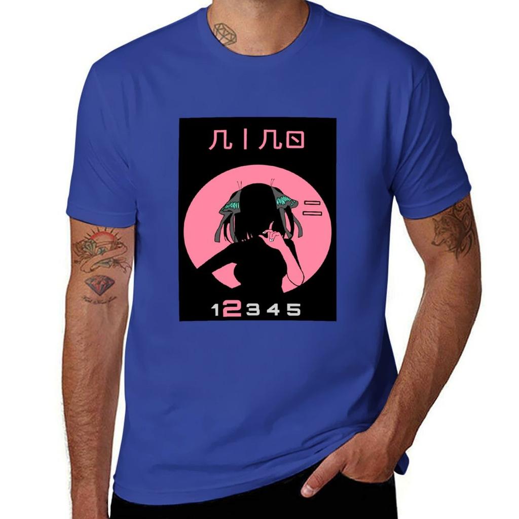 QUINTUPLET ANIME NAKANO NINO STYLE 25 TOUBON Classic Tshirt Blouse Boys Animal Print T Shirts for Men