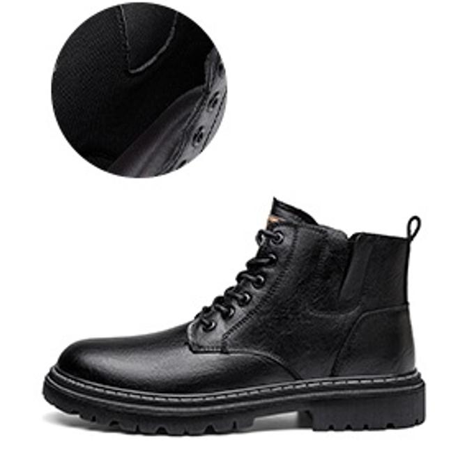2026 New Men's Warm Leather Boots Genuine Cowhide Wool Lined Non - slip Ankle Boots for Outdoor Autumn Winter Size 38 - 44