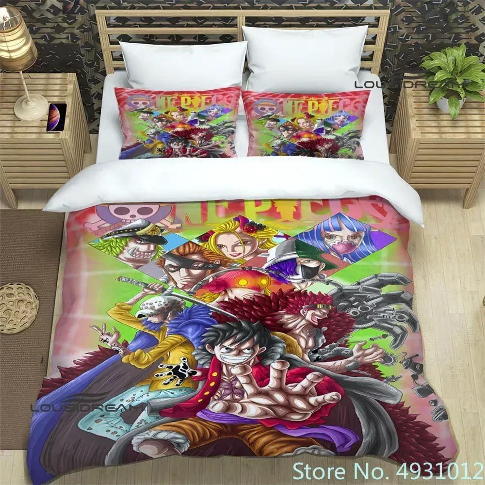 Cartoon One-Piece Bedding Sets Exquisite Supplies Pillowcase Anime Bedclothes 3D Printed Kids Adult Quilt Duvet Cover Gift