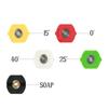 5pcs Spray Nozzles Spray Gun Connectors Nozzle Tips Adapters Kit Universal for High Pressure Washer