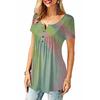 Women Short Sleeve Tie Dye T-shirt Plus Size Ladies Summer Casual Loose Tunic Tops
