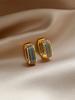 Temperatur Stil Licht Luxus Farbe Zirkon U-förmige Ohrringe für Frauen Nische Design High-End Ohrstecker Mode Ohrschmuck