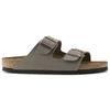 Birkenstock Arizona Birkibuc Narrow Fit Sandals 'Stone' Men's 151213