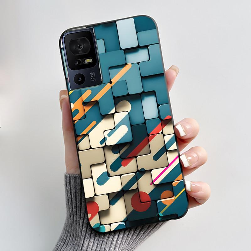 Phone Case For TCL 40 SE 40SE 40 XL 40R 40XL 40T Case Luxury Cute Cool Cartoon Black Soft Silicone Cover Protective Shell Coque