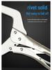 German Industrial High-Leverage Pliers & Heavy-Duty C-Clamp for Wood