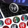 74MM Car Front Rear Emblem Trunk Badge Sticker Replace Accessories For Logo Giulia 159 147 156 Stelvio Giulietta Mito