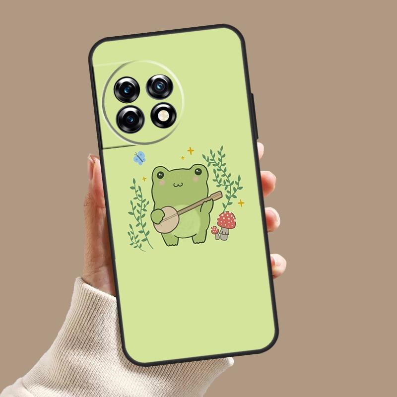 Frog Skateboard Cute Kawaii Case For OnePlus Nord 5 CE 3 4 Lite N20 N30 OnePlus 15 13 12 11 8 9 10 Pro 10T 13T 13R Cover