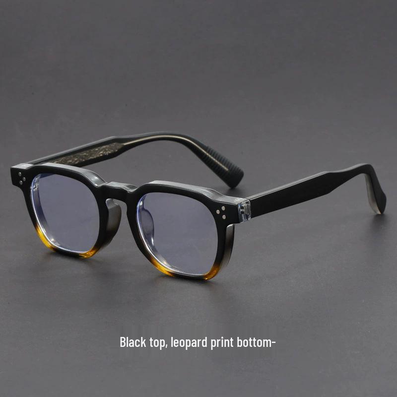 Japanese & Korean Retro Prescription Eyeglass Frames for Men & Women - Trendy Literary Style with Plain or Custom Lenses