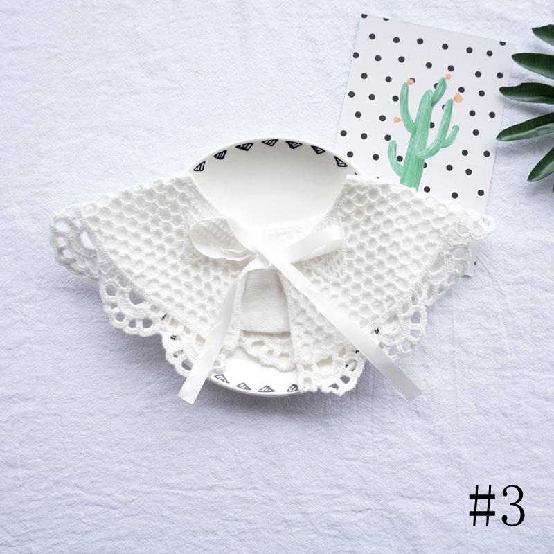 Baby Lätzchen Neugeborenes Spitze Weiß Falscher Kragen Kinder Fütterungslätzchen Baumwolle Mädchen Retro Spucktuch Säugling Sabberlätzchen Brustlatz