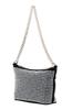 Guess Gilded Glamour Mini Shoulder Black Women's Bag, ZP, Black,