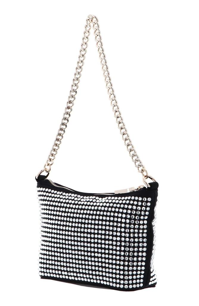 Guess Gilded Glamour Mini Shoulder Black Women's Bag, ZP, Black,