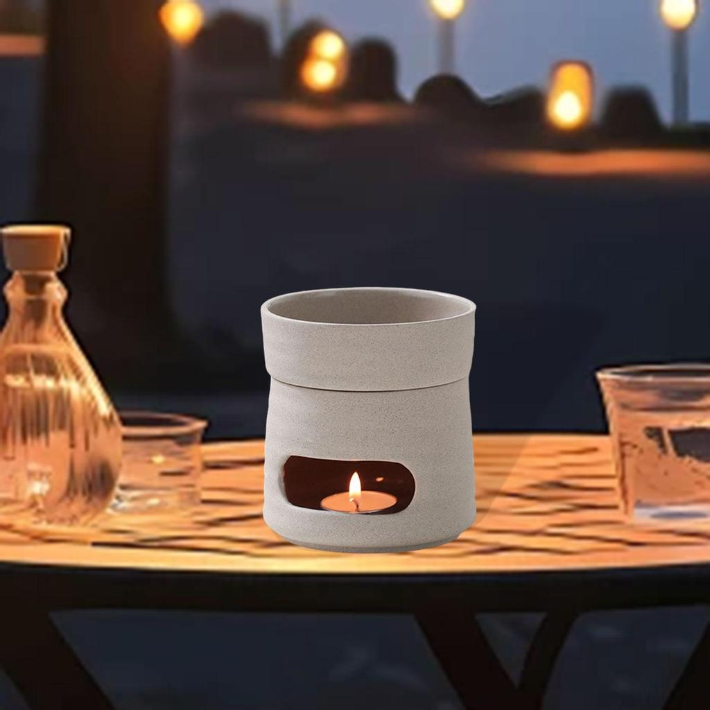 Classic Oil Burner Ceramic Tealight Fragrance Diffuser Candle Holder for Home Romantic Bedroom Housewarming Gift