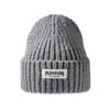 Coarse Needle Cloth Label Knitted Hat Women's Winter Outdoor Thickened Warm Cover Wool Hat