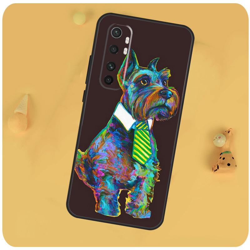 Cartoon Schnauzer Dog Cover For Xiaomi 14T Pro 13 14 15 Ultra 11T 12T 13T POCO X7 Pro X3 X5 F5 F6 M6 X6 Pro Case