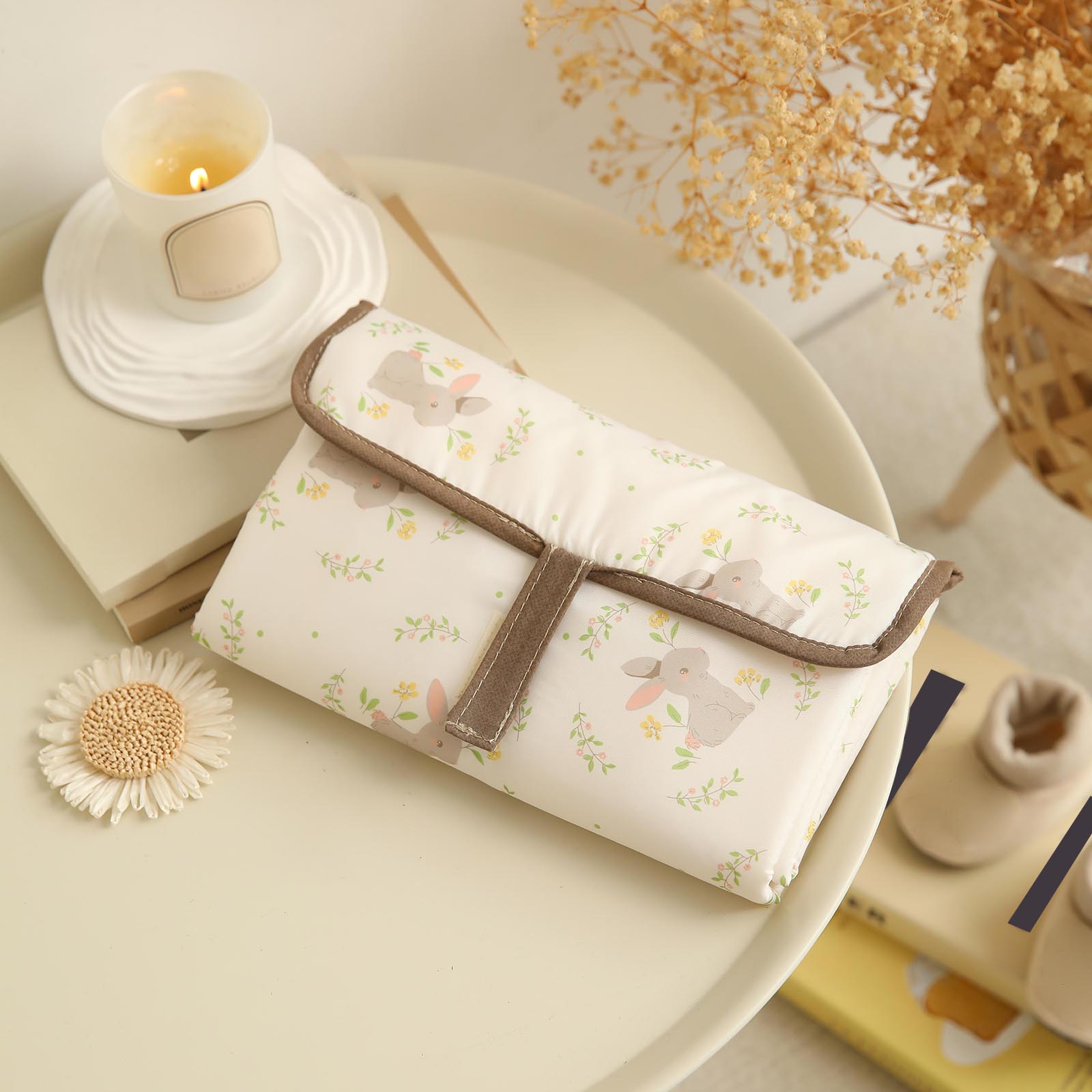 

Foldable Portable Diaper Changing Pad Easy Wipe Clean Diaper Change Sheet Compact & Lightweight Must-Have for Newborns
