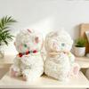 New Cartoon Sheep Plush Toy Cozy Fluffy Knitting Bouquet Sheep Stuffed Animal Doll Lovely Children  Appease Pretty Birthday Gift