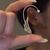 Chic Women's Zirconia Pearl Ear Cuffs - Handmade, No Piercing Needed, Luxury Niche Earrings