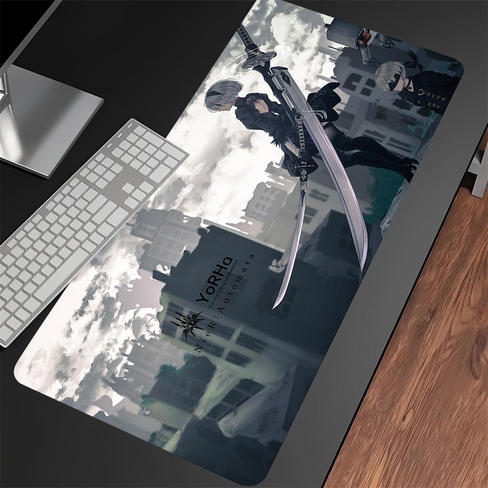 Nier Automata 2b Gaming Mouse Pad Xxl 90x40cm Hd Print NonSlip Rubber Desk Mat For Pc Keyboard Gamer