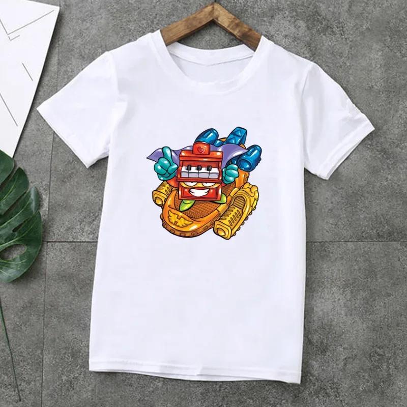 Summer Fashion Unisex T-shirt Cute Los Super Zings Series 4 Cartoon Kids T-Shirts Short Sleeve Print Boys Girls Tops