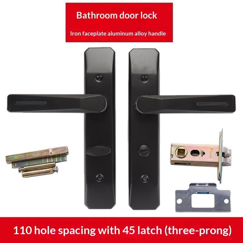 1 Set Door Knob Lock Room Door Handle Locked Aluminum Alloy High-Grade Handle Lock Bedroom Bathroom Accessories