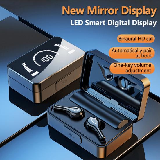 

F18 Легкие наушники Bluetooth 5.2 с аккумулятором, удобные в ношении