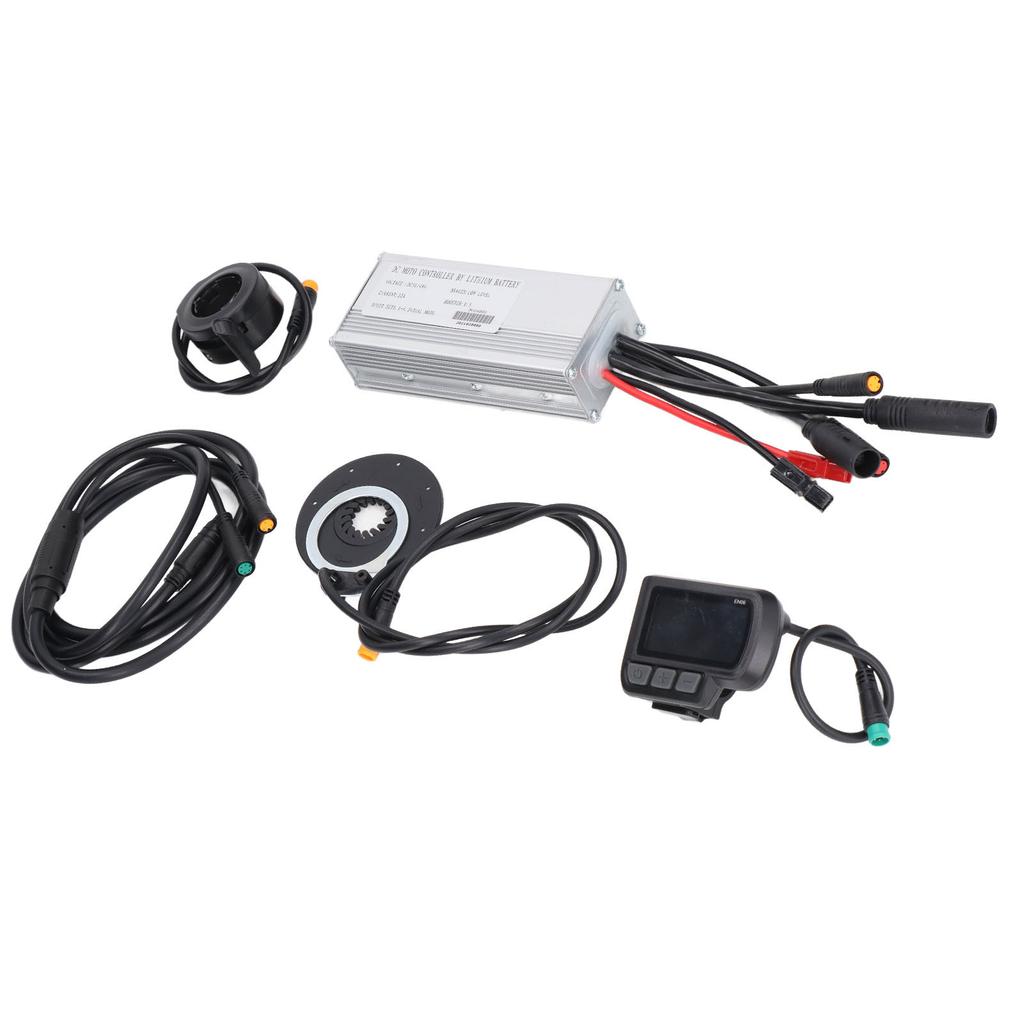 Bike Lithium Battery Modified Controller Set Full Waterproof Kit with 22A Controller and EN06 Display for 500W Motors