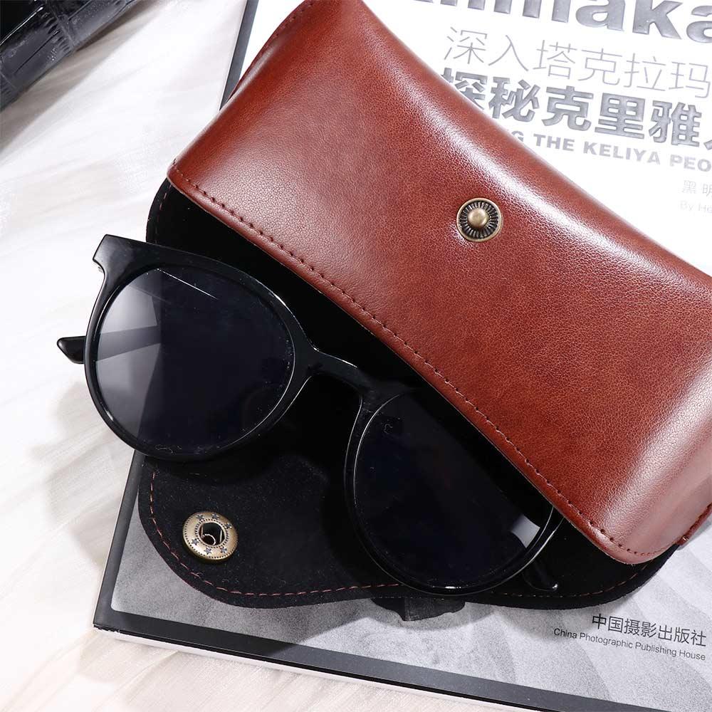 Box Glasses Box Eye Glasses Holder Sunglasses Pouch Leather Glasses Case Eyewear Protector Case