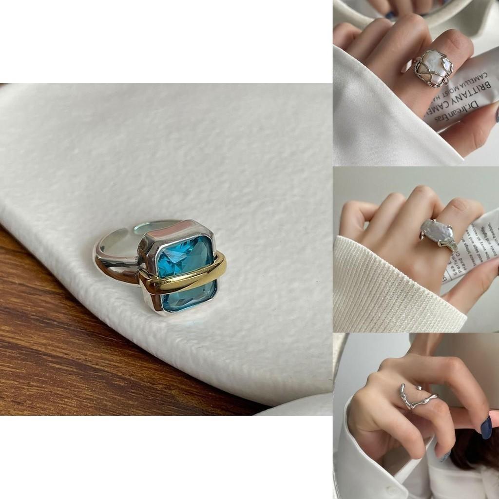 Silver 925 Trendsetting Adjustable Ring For Women Featuring Beautiful Pearl And Stylish Geometric Design