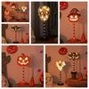 Atmosphere Lamp Halloween Wooden Night Light LED Pumpkin  Ornament Lantern  Party Desk Ornament