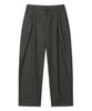 NOISE Wool Flannel Slit Wide Slacks - Charcoal