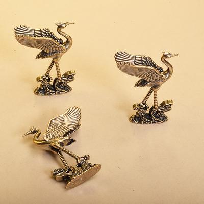 Vintage Vinç Süsü Bakır Hayvanlar Figür Heykelcik Sanat Eseri Koleksiyonları Masa Yemek Odası Şömine Ev Dekorasyonları İçin