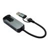 USB C RJ45 Networking Adapter 5000Mbps Gigabit LAN Port Aluminum Shell Plugs and Play For Remote PC Wake Up Capability