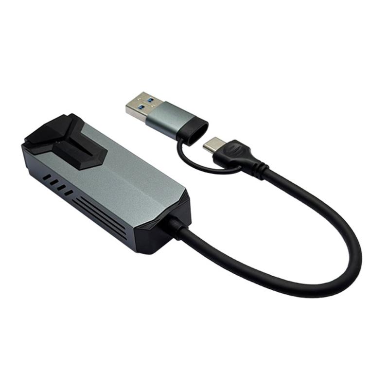 USB C RJ45 Networking Adapter 5000Mbps Gigabit LAN Port Aluminum Shell Plugs and Play For Remote PC Wake Up Capability